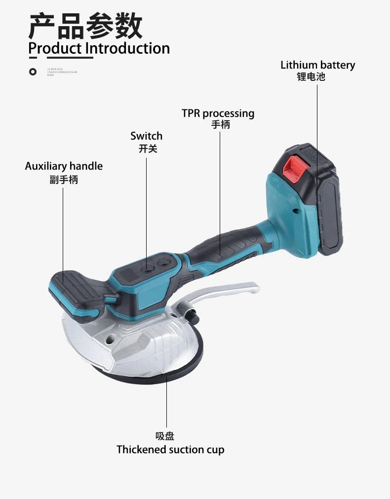 Máy Cân Nền Gạch Không Dây 8 Tốc Độ Lắp Đặt Makita 18V Pin - Daisan Store