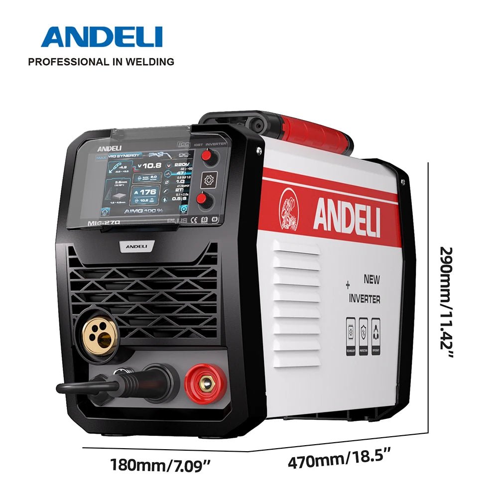Máy Hàn MIG 200A Bán Tự Động Inverter Với Màn Hình LCD - Daisan Store