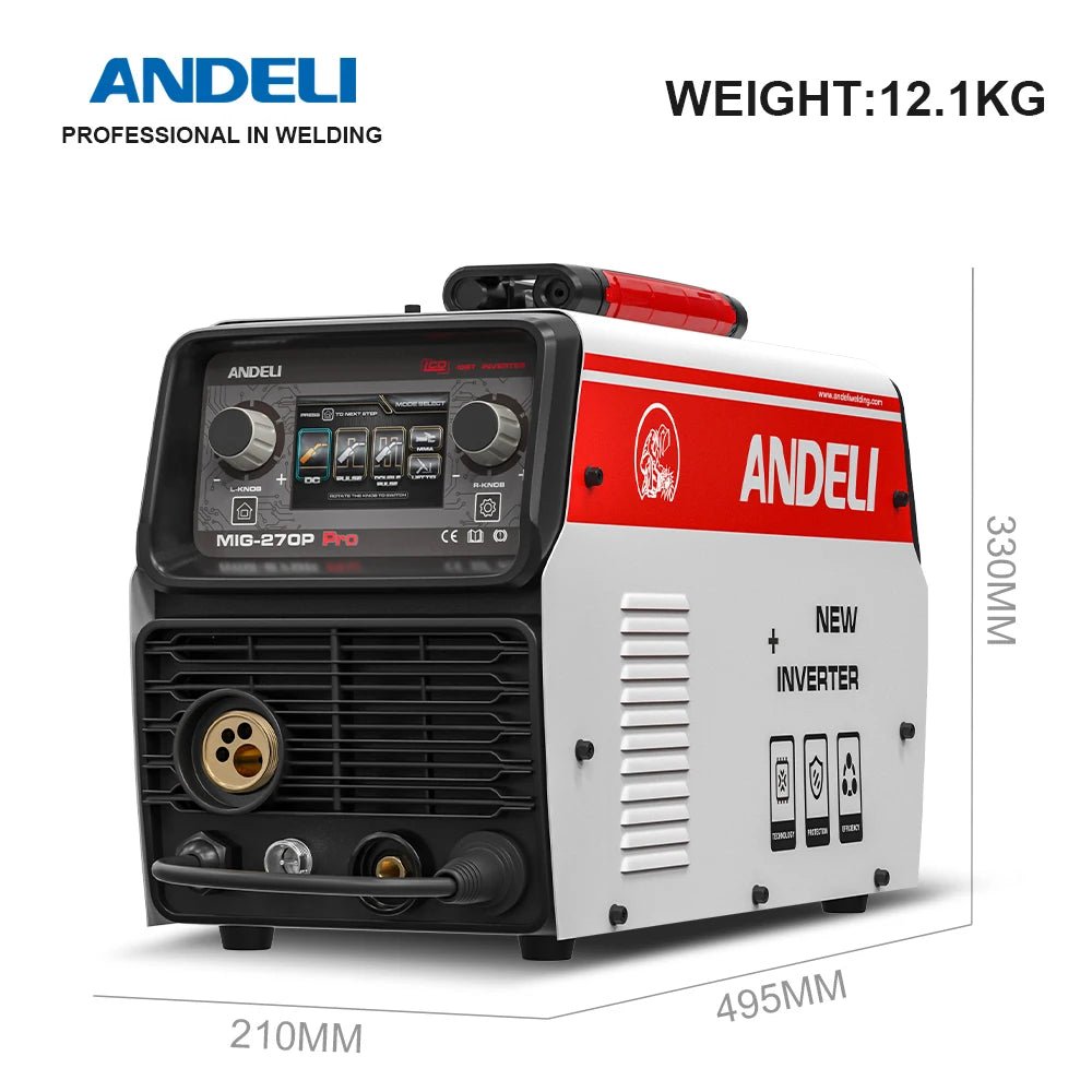 Máy Hàn MIG ANDELI 270P Pro Màn Hình LCD Double Pulse - Daisan Store