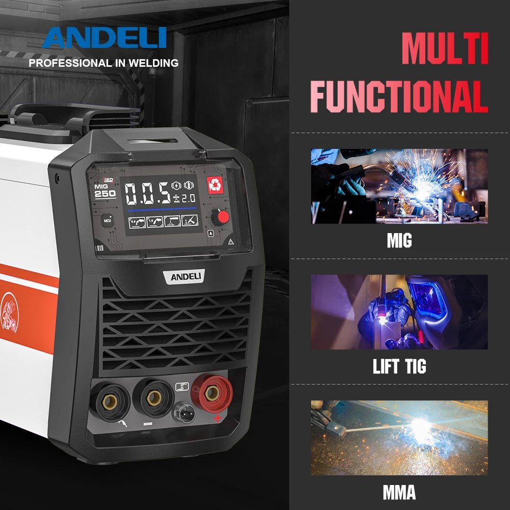 Máy Hàn MIG MMA TIG 3 Trong 1 Inverter ANDELI MIG 250 - Daisan Store