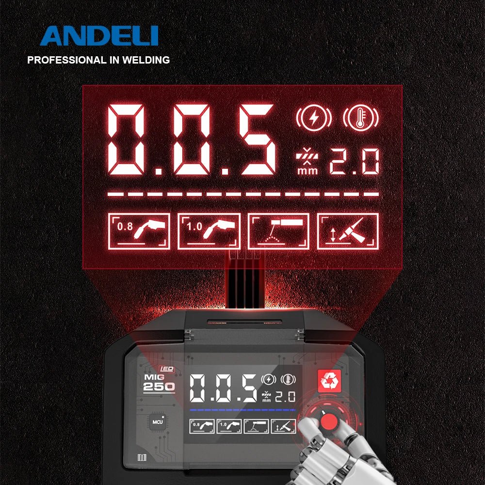 Máy Hàn MIG MMA TIG 3 Trong 1 Inverter ANDELI MIG 250 - Daisan Store