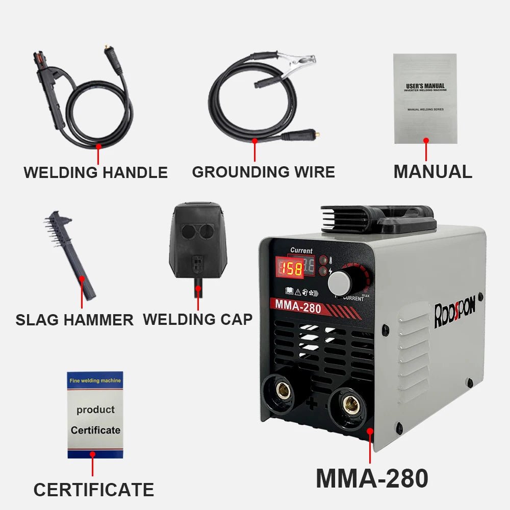 Máy Hàn MMA 280 Hàn Que Arc TIG Kỹ Thuật Số IGBT Di Động - Daisan Store