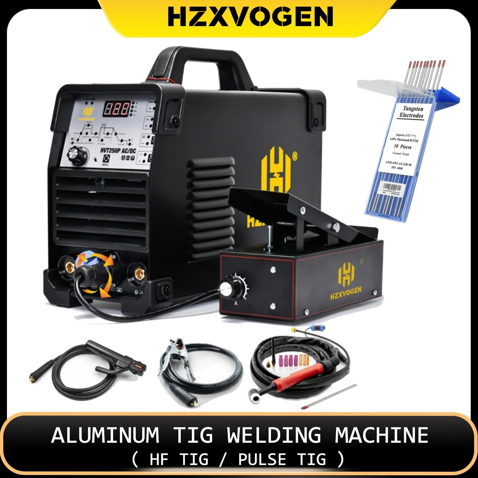 Máy Hàn Tig 4 Trong 1 HZXVOGEN 200A ACDC Pulse HVT250P - Daisan Store