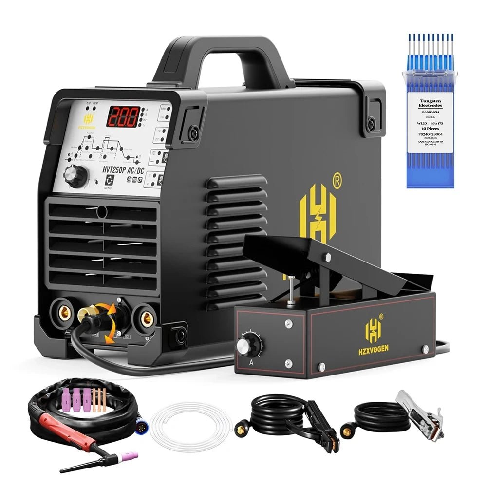 Máy Hàn TIG 6 Trong 1 HZXVOGEN 200A AC DC MMA IGBT 220V - Daisan Store