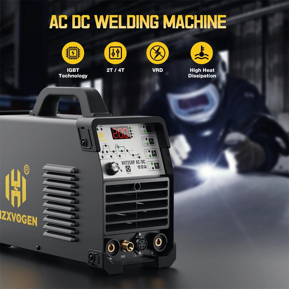 Máy Hàn TIG 6 Trong 1 HZXVOGEN 200A AC DC MMA IGBT 220V - Daisan Store