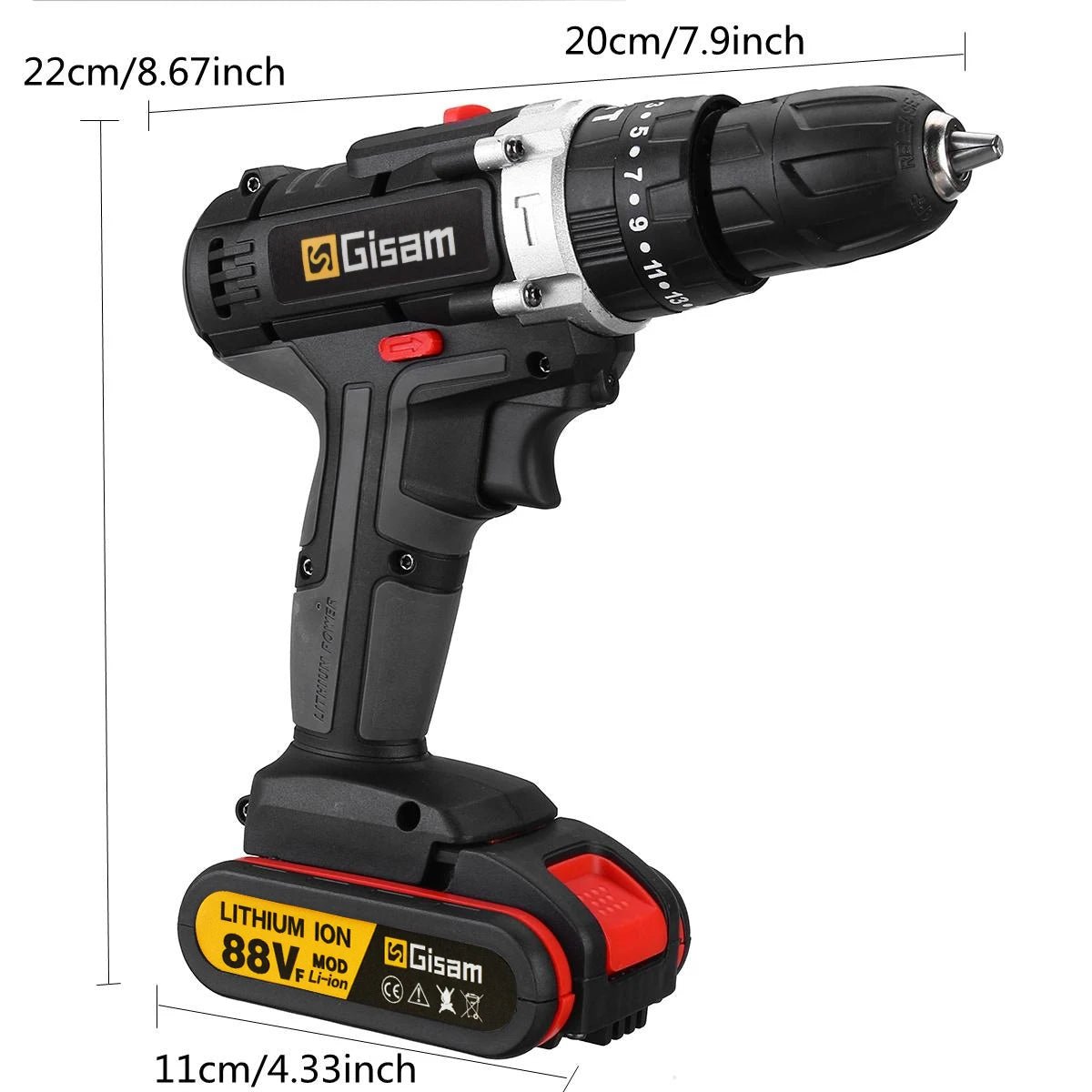 Máy Khoan Không Dây 21V Tác Động Pin Lithium 2 Tốc Độ - Daisan Store