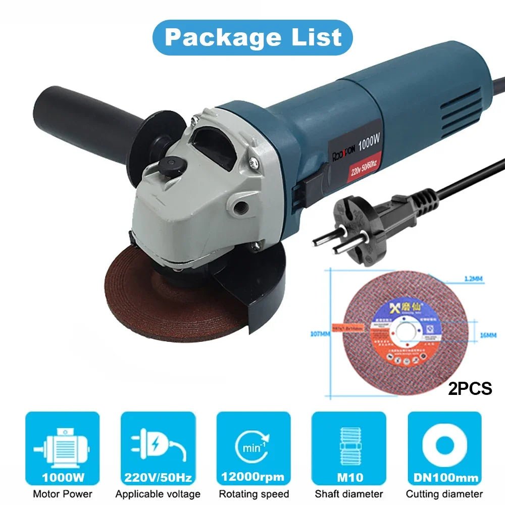 Máy Mài Góc Điện 220V 1000W Đĩa 100mm 125mm 6 Tốc Độ - Daisan Store