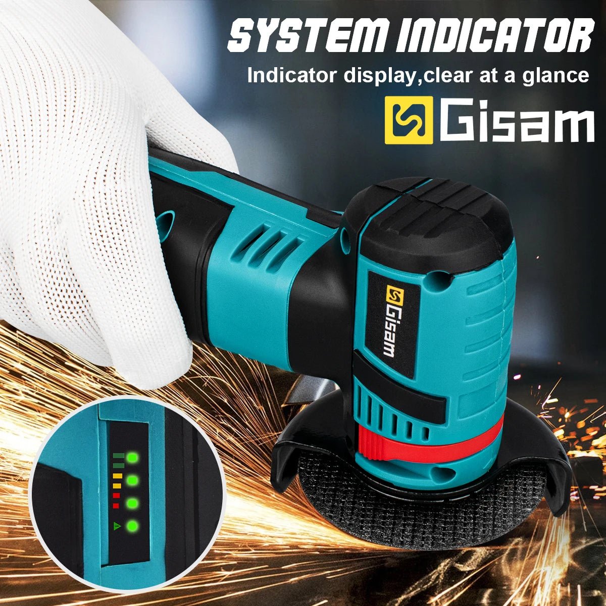 Máy Mài Góc Không Dây 12V Động Cơ Không Chổi Than 2000mAh - Daisan Store