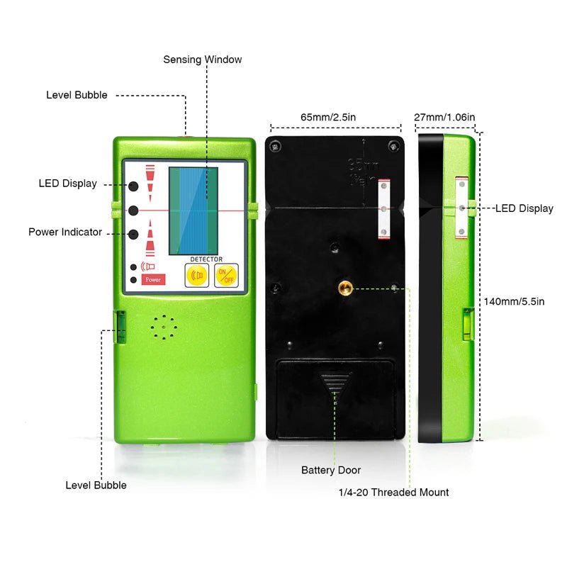 Máy Nhận Laser Mức Xây Dựng 50m Đường Ngang Dọc Cao Cấp - Daisan Store