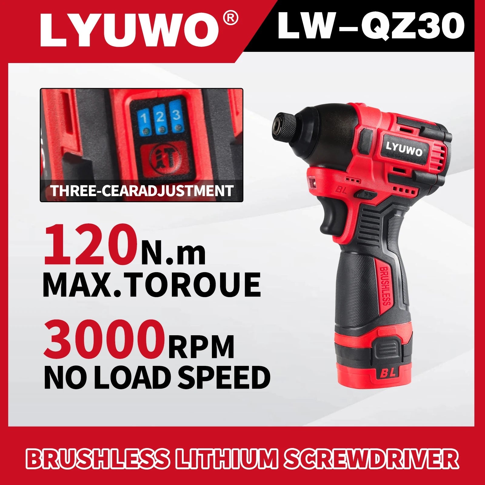 Máy Vặn Vít Không Dây LYUWO 21V Brushless LED Pin Makita - Daisan Store