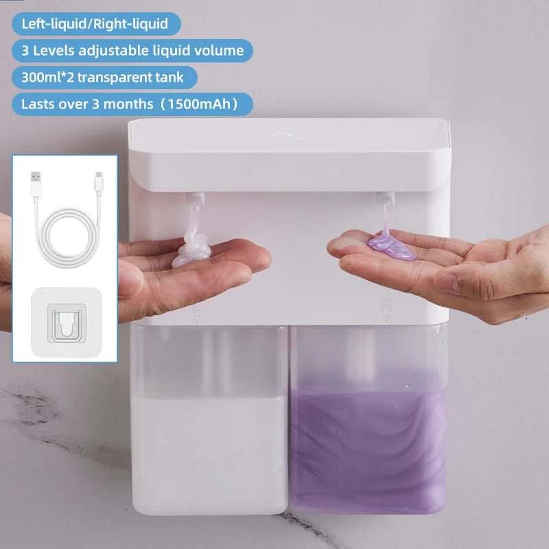 Máy Xịt Bọt Tự Động 600ml Cảm Ứng Đôi Sạc Đa Cấp - Daisan Store