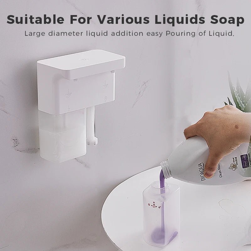Máy Xịt Bọt Tự Động 600ml Cảm Ứng Đôi Sạc Đa Cấp - Daisan Store