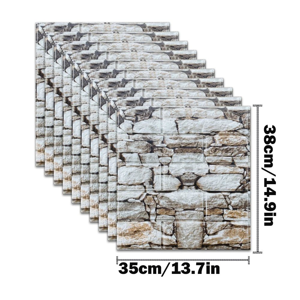 Miếng Dán Tường 3D Giả Gạch Chống Nước Trang Trí - Daisan Store