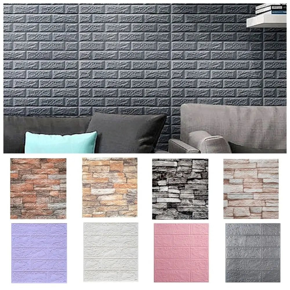 Miếng Dán Tường 3D Giả Gạch Chống Thấm Tự Dán - Daisan Store