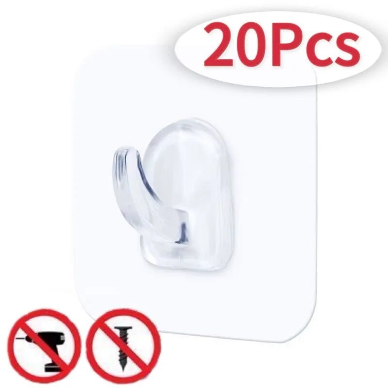 Móc Dán Trong Suốt Treo Đồ Nhà Bếp Nhà Tắm 20c - Daisan Store