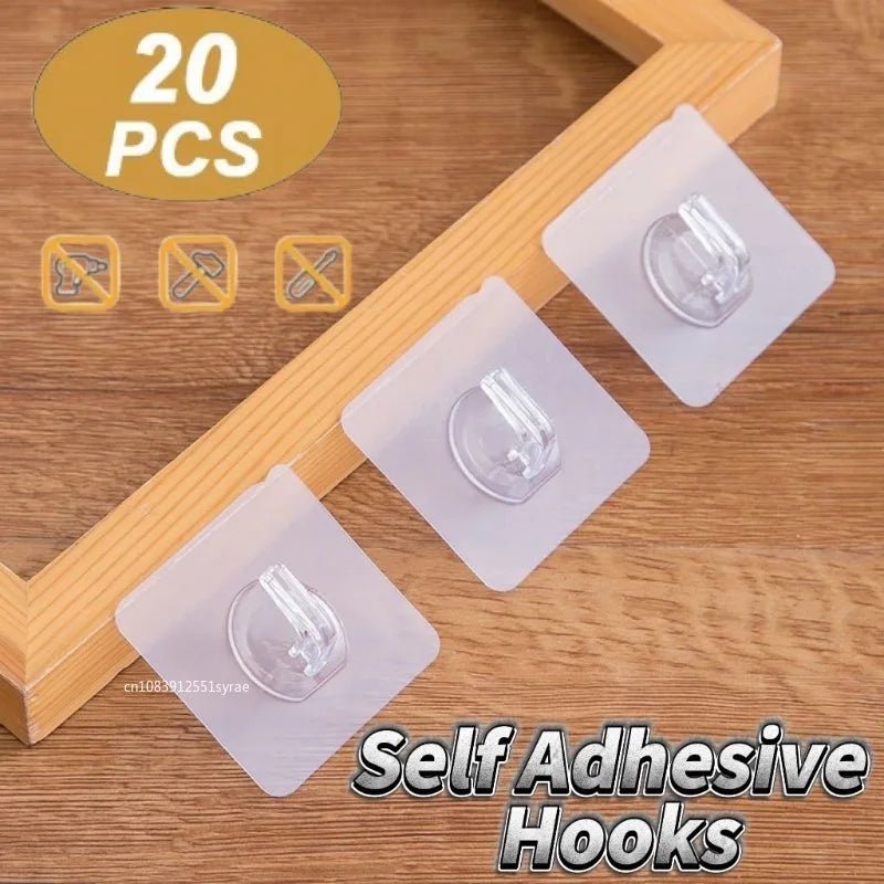 Móc Dán Trong Suốt Treo Đồ Nhà Bếp Nhà Tắm 20c - Daisan Store