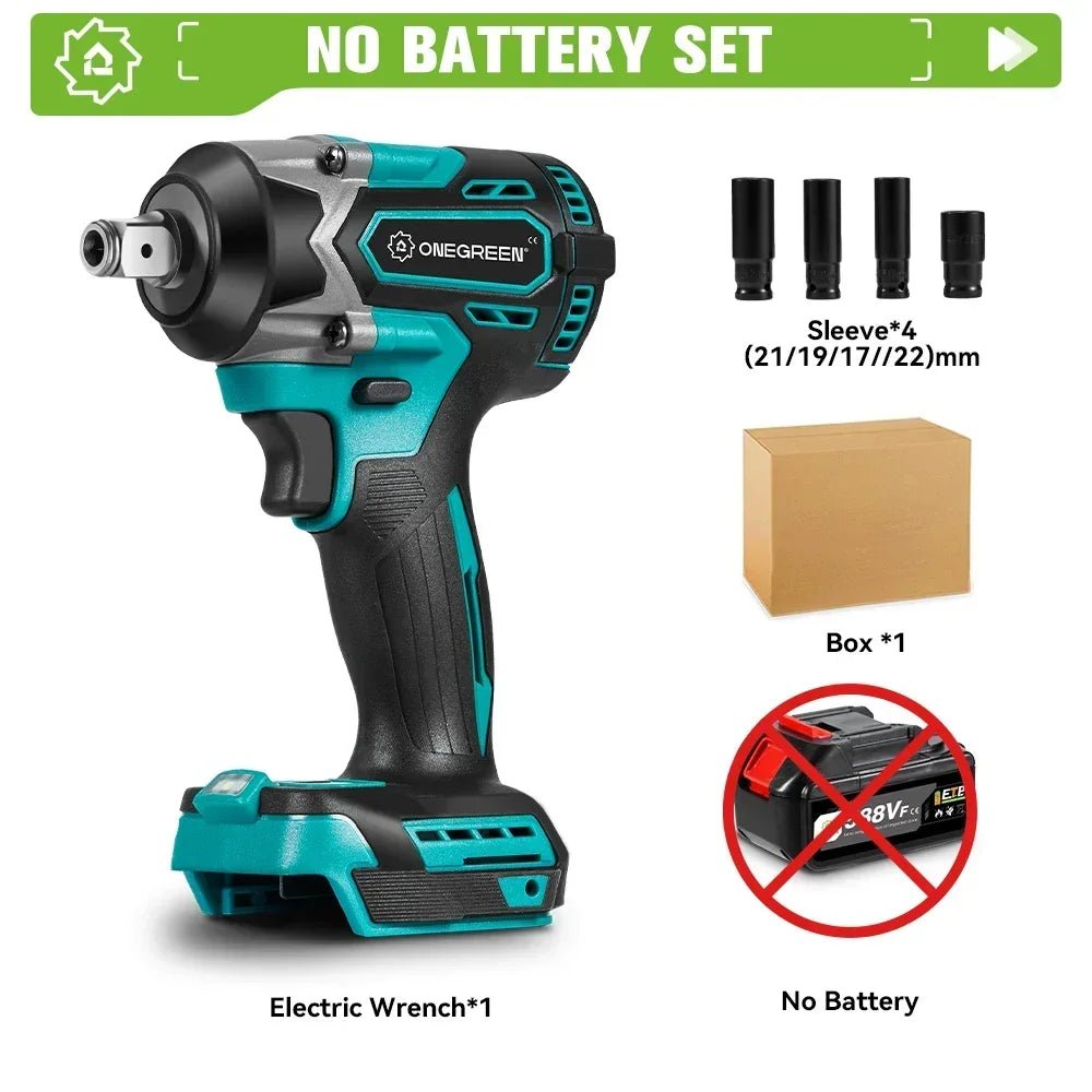ONEGREEN Cờ Lê Đập Điện Không Dây 1/2 Inch 1000 Nm Brushless - Daisan Store