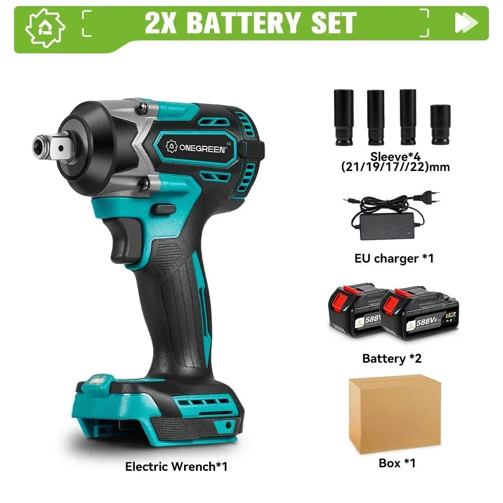 ONEGREEN Cờ Lê Đập Điện Không Dây 1/2 Inch 1000 Nm Brushless - Daisan Store