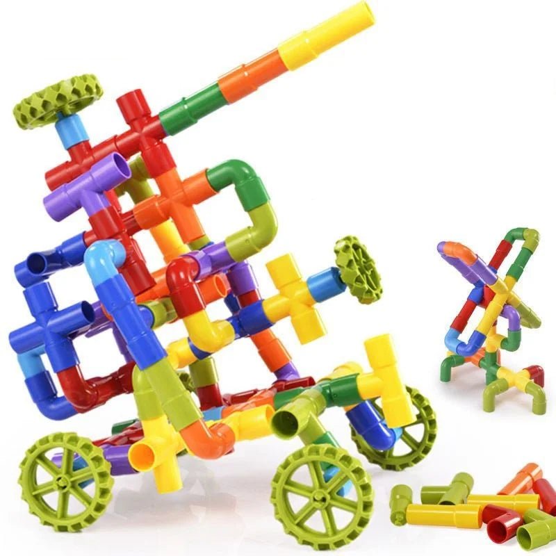 Ống Nước Sáng Tạo - Bộ Xây Dựng STEM Cho Bé - Daisan Store