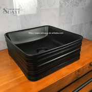 SDAYI Thiết bị vệ sinh màu đen mờ Bồn cầu Lavabo Tủ bếp Chậu rửa Chậu rửa mặt - Daisan Store