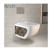 SDAYI Thiết kế mới Thiết bị vệ sinh phòng tắm Bồn cầu treo tường Bồn cầu gốm sứ họa tiết tùy chỉnh - Daisan Store