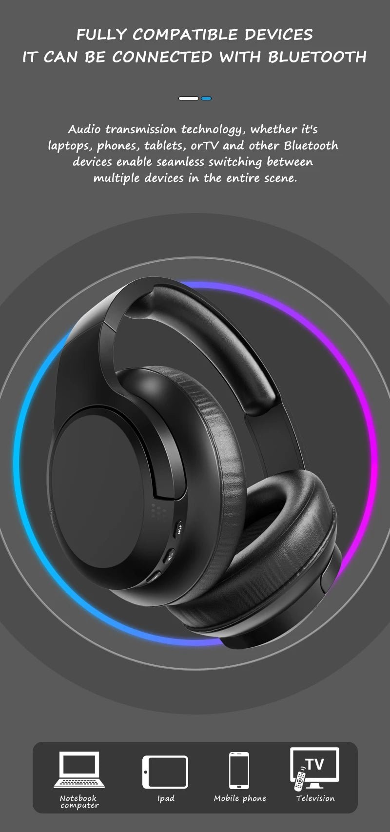 Tai Nghe Gấp LDON L839 Bluetooth 5.3 Thể Thao Gaming - Daisan Store