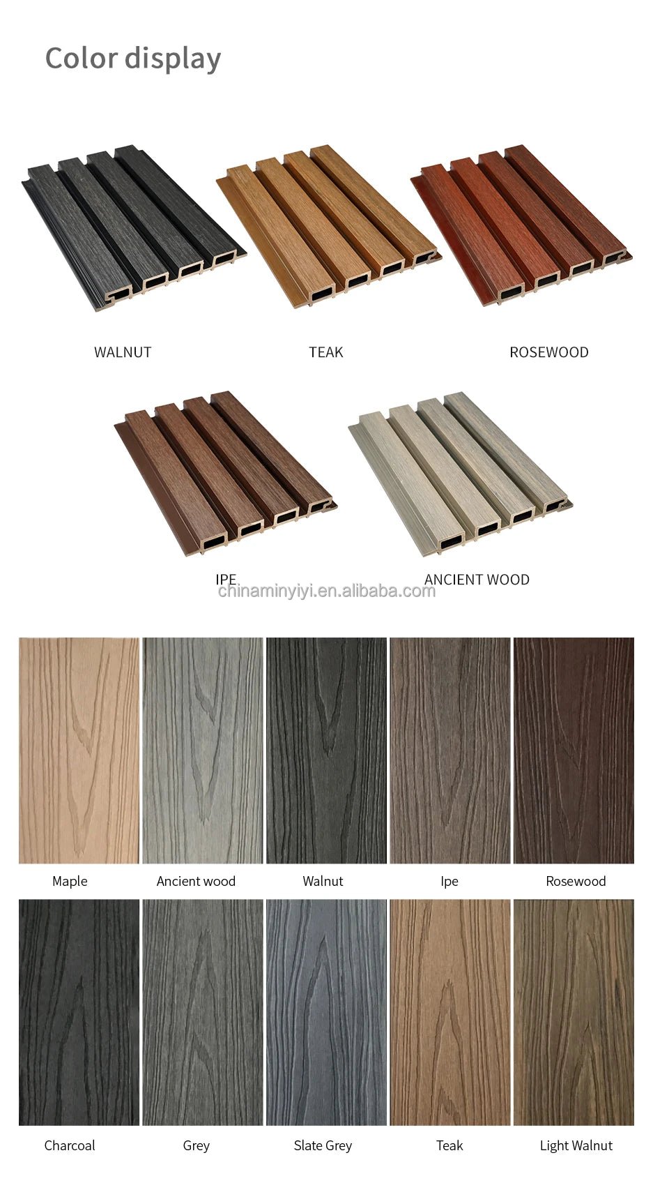 Tấm ốp tường bằng gỗ nhựa composite đùn đồng trục thiết kế hiện đại - Daisan Store