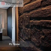 Tấm ốp tường Polyurethane Đá Gạch nhân tạo 3D Nấm Tường ngoài Đá Pu để trang trí nhà - Daisan Store