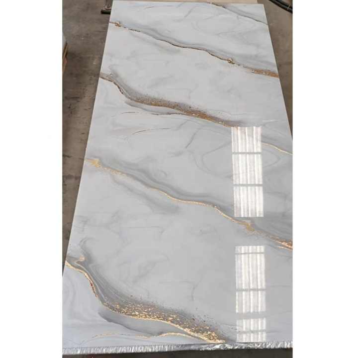 Tấm ốp tường PVC UV bóng cao cấp trang trí nội thất bằng đá cẩm thạch hiện đại tấm đá cẩm thạch PVC chống thấm nước với lớp phủ gỗ than tre - Daisan Store