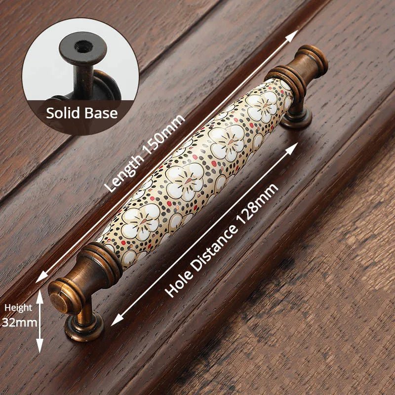 Tay nắm tủ cổ điển gốm đồng NAIERDI - Daisan Store