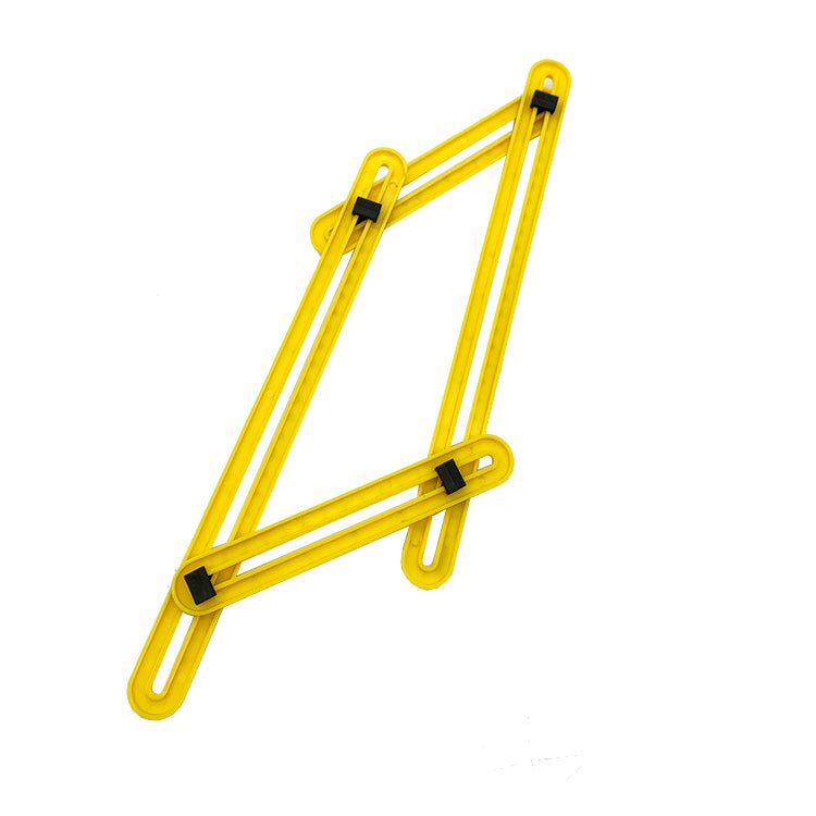 Thước kẻ nhựa gấp đa góc bốn nếp đa chức năng - Daisan Store