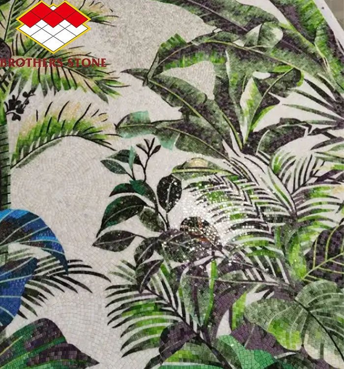 Tranh khảm đá cẩm thạch trừu tượng hiện đại, thiết kế tùy chỉnh - Daisan Store