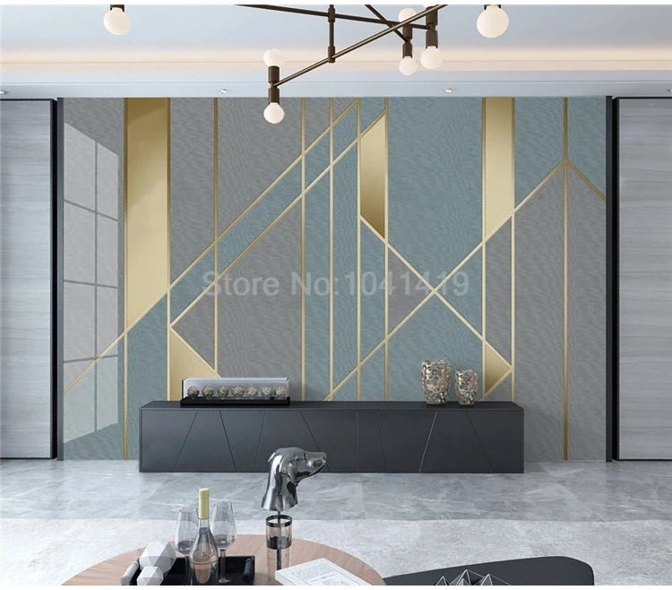Tranh Tường 3D Hiện Đại Đơn Giản Hình Học Phòng Khách - Daisan Store