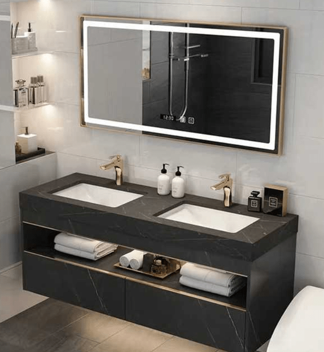 Tủ treo tường phòng tắm 719 80cm bằng gỗ dán - Daisan Store