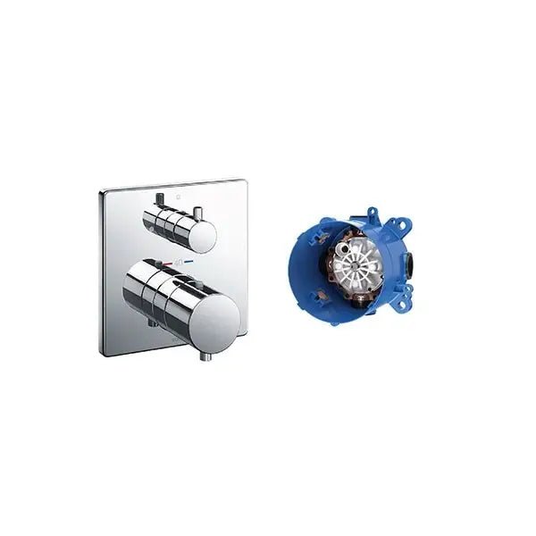 Van điều chỉnh nhiệt độ kèm van dừng và phụ kiện âm tường TBV02403B_TBN01001B - Daisan Store