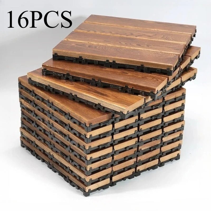 Vỉ Gỗ Ghép 16 Miếng - Tự Lắp Đặt Trong Ngoài Trời - Daisan Store