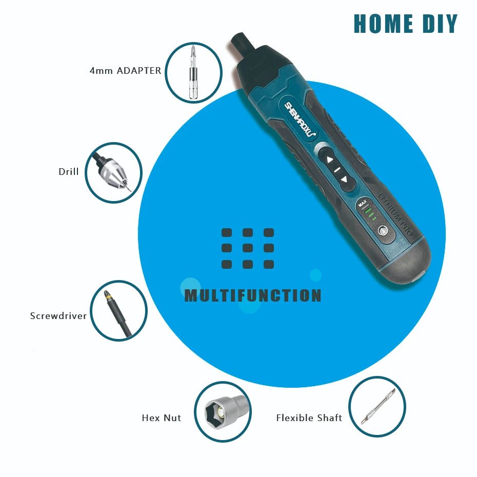 Vít Điện Không Dây Mini 3.6V Pin Li - ion 1300mAh Bộ Dụng Cụ - Daisan Store