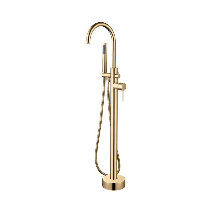 Vòi Bồn Tắm Đứng Aquacubic Luxury Gold Nóng Lạnh Phun Mưa - Daisan Store