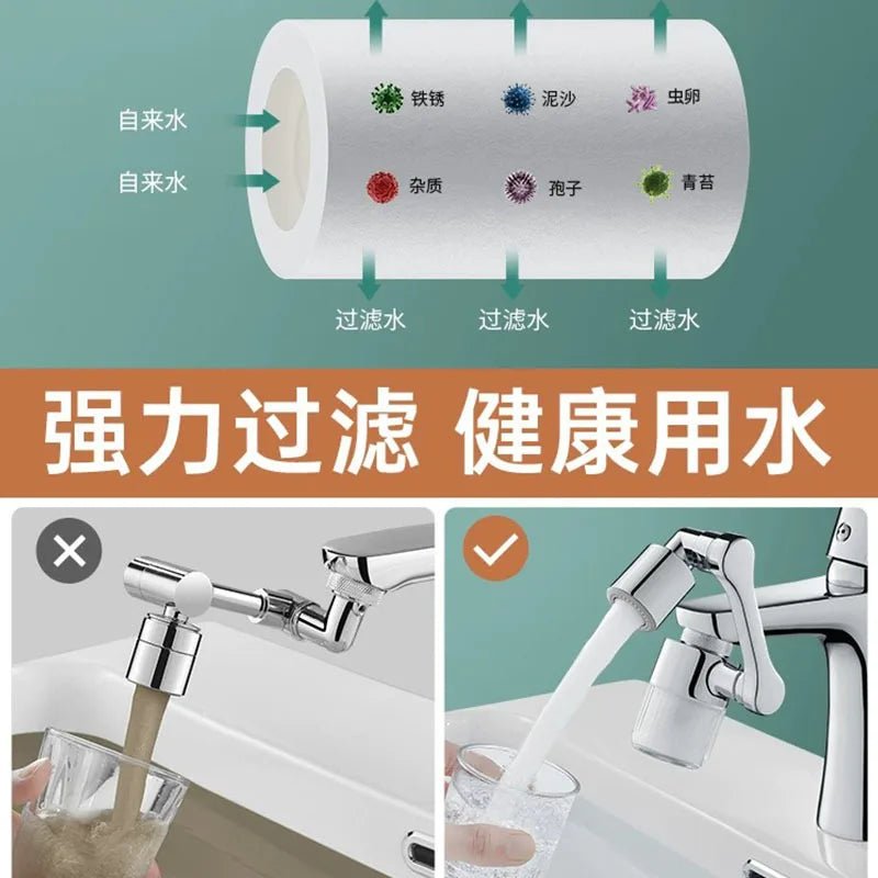 Vòi Rửa Xoay Đa Năng Lọc Nước 2 Chế Độ Thông Minh - Daisan Store