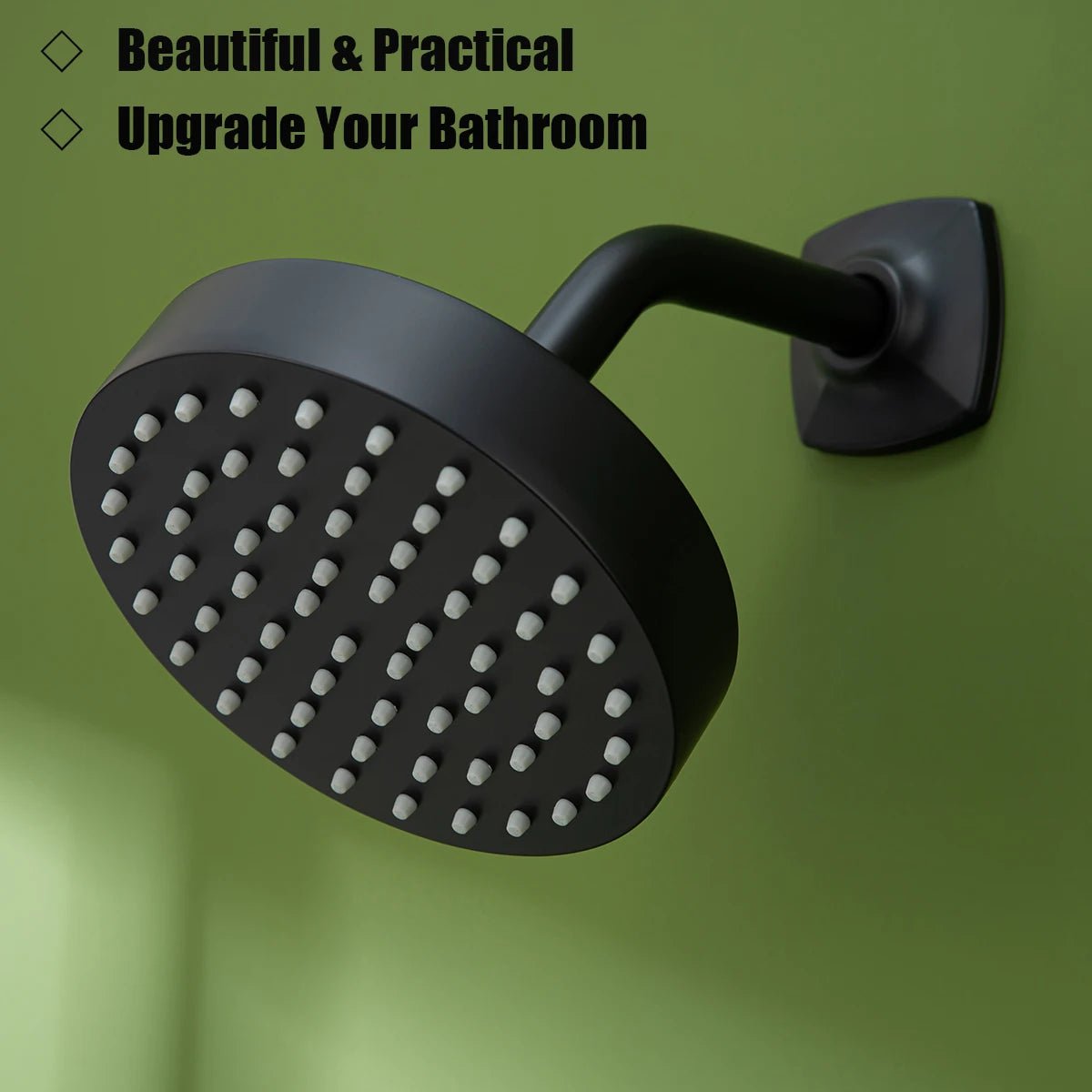 Vòi Sen Áp Lực Mạnh Inox Đen Mờ Cao Cấp Phòng Tắm - Daisan Store