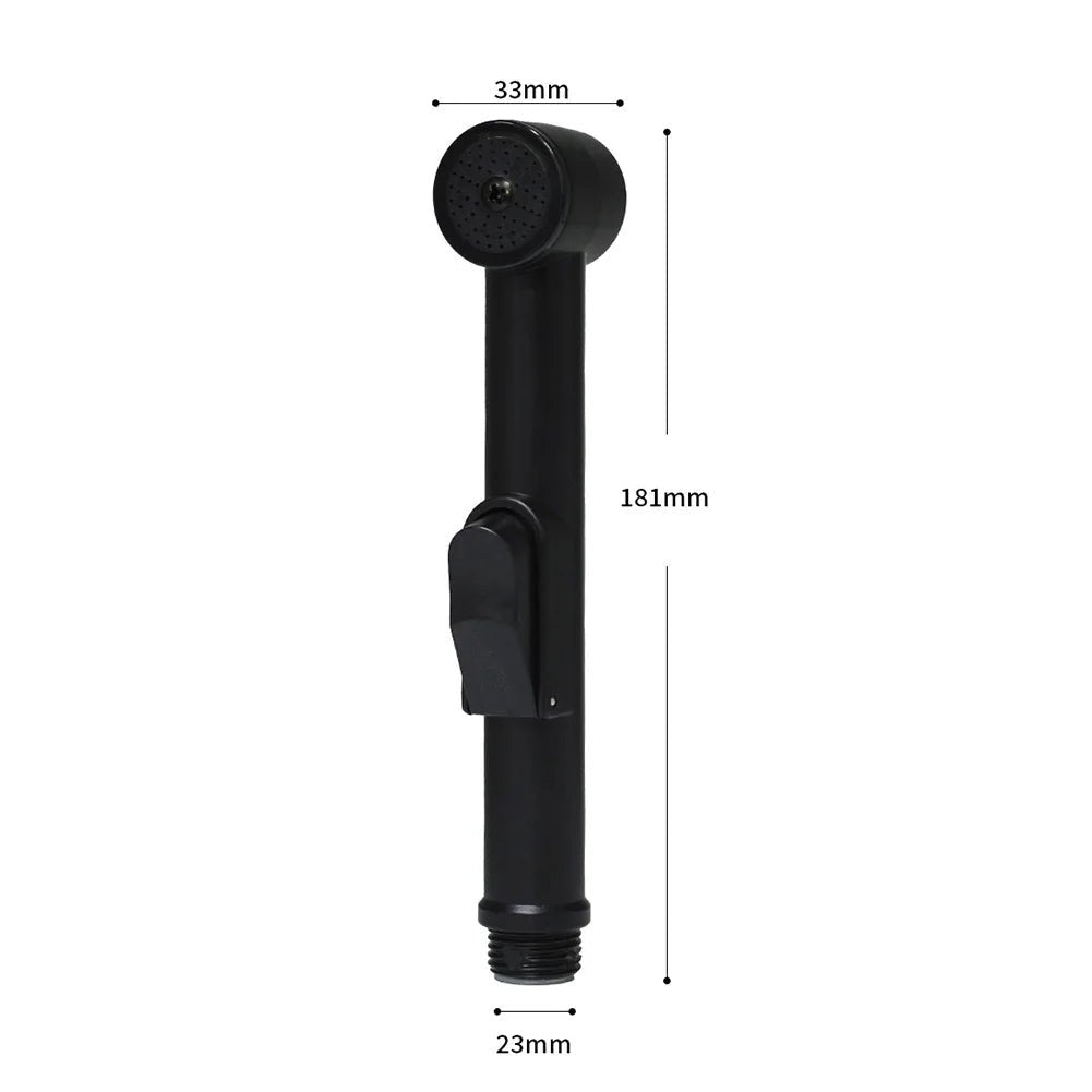 Vòi Xịt Vệ Sinh Cầm Tay Đen ABS - Tiện Ích Phòng Tắm - Daisan Store
