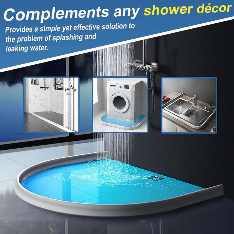 Water Waterstop Strip Barrier Bathroom Kitchen Floor Retaining Waterproof Barrier Bendable Countertop Water Blocking Strip - Daisan Store