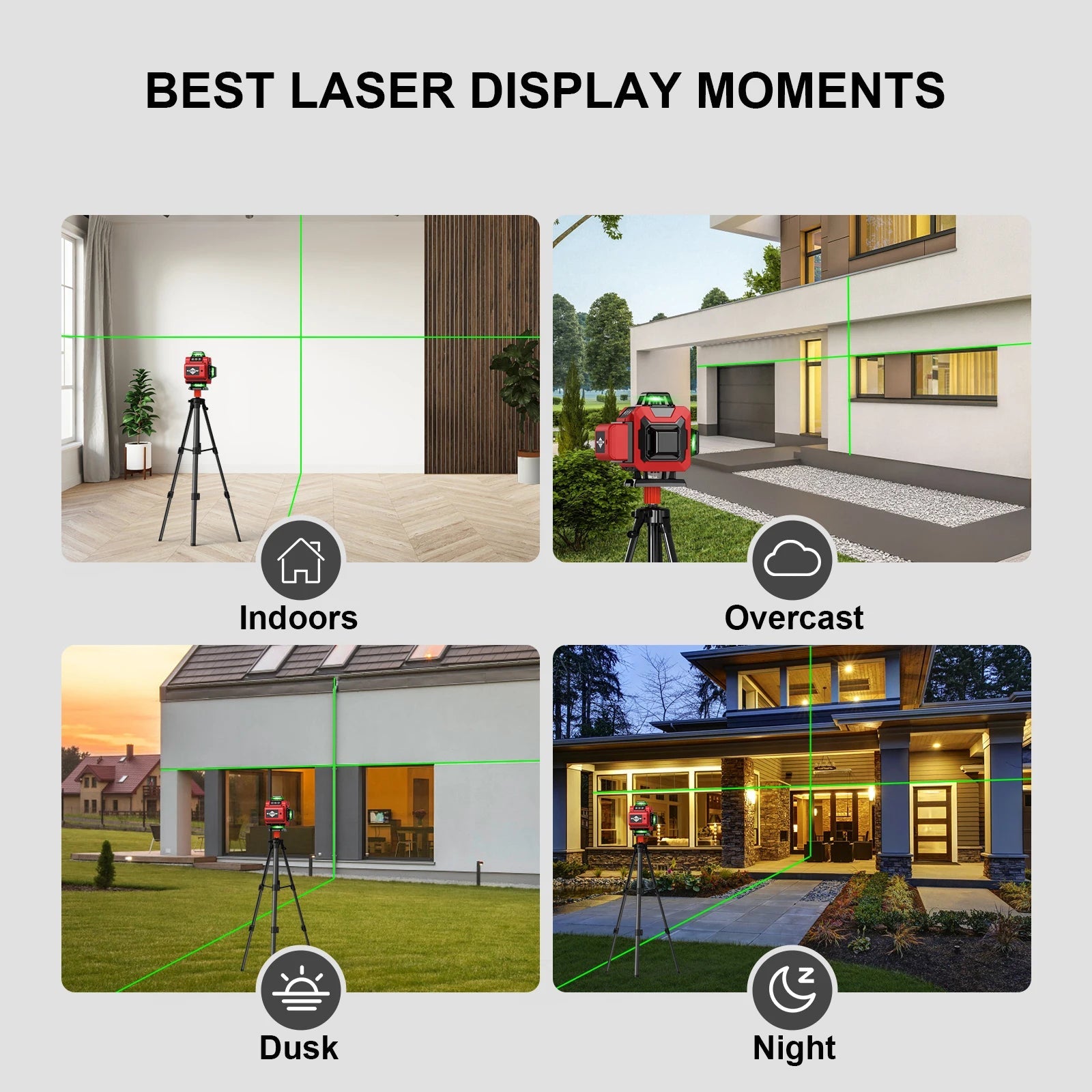 Weiddw Laser Level 4D 16 Dòng 360 Độ Xanh Cho Xây Dựng - Daisan Store