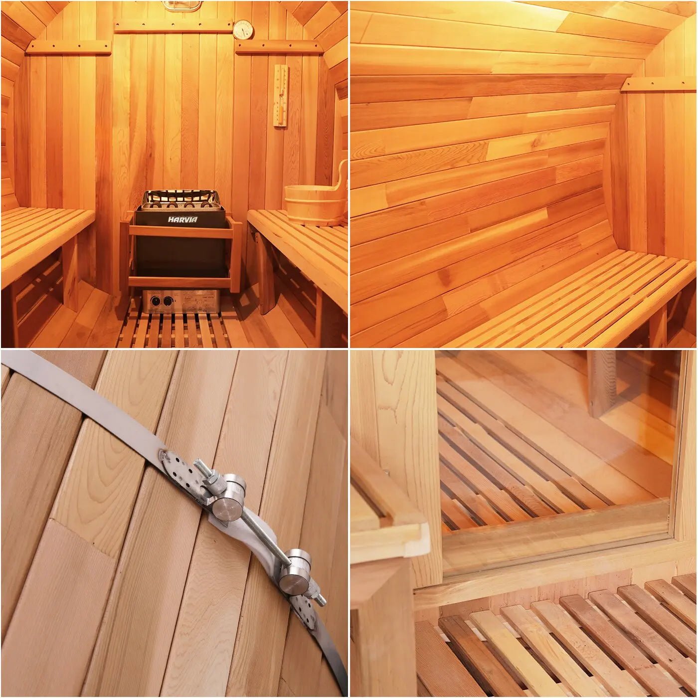 Xong Hoi Thung Ngoai Troi Bang Go Cedar Do Cho 4 Nguoi - Daisan Store