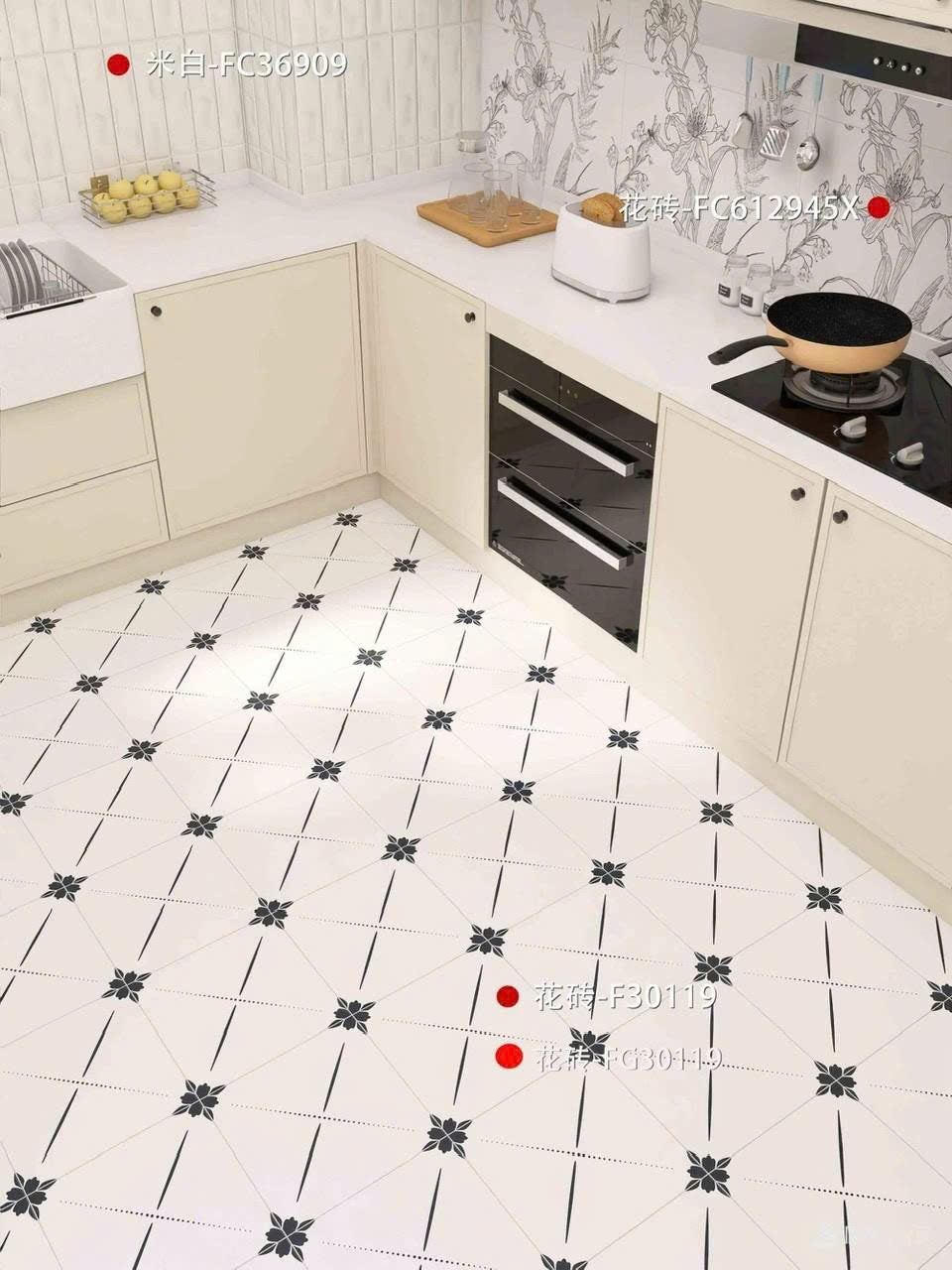 Gạch Bông Xương Đá Nhập Khẩu 300x300 FG30119